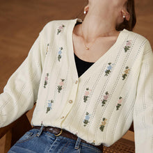 Load image into Gallery viewer, SimpleRetro French Handmade Cardigan
